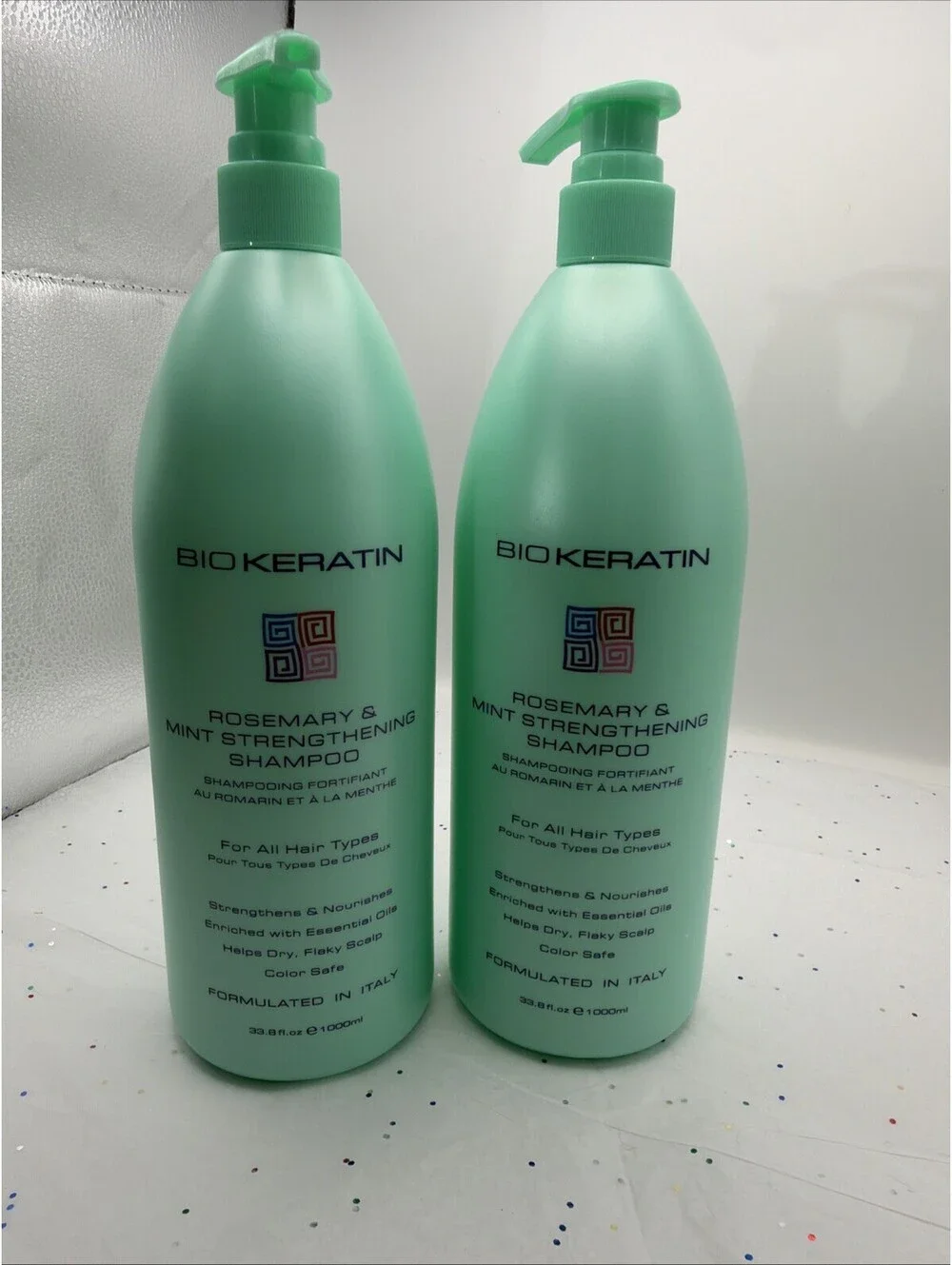Bio Keratin Protein Shampoo Avocado Rosemary Mint Strengthening 2 Pack 33.8 oz